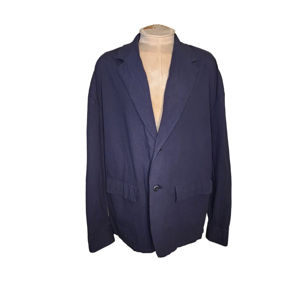 Zara Poplin Blazer Navy Size M‎